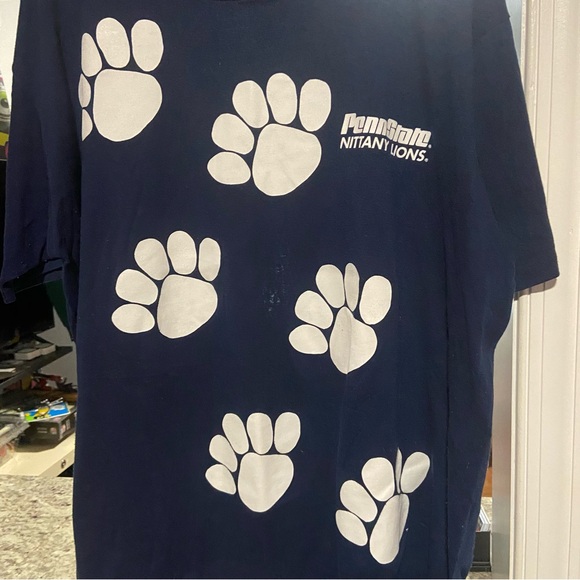 Vintage Penn State University Nittany Lions All Over Print Teeshirt - Picture 2 of 4